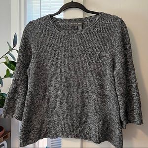 Michael Stars Heather Grey 3/4 Bell Sleeve Sweater Size M